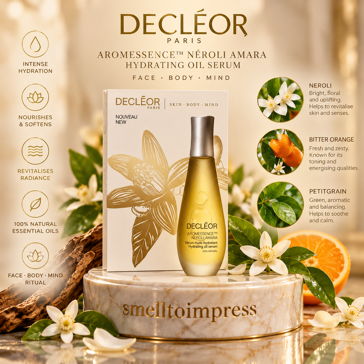 Decléor Aromessence Néroli Amara Hydrating Oil Serum 1 mL 샘플 이미지