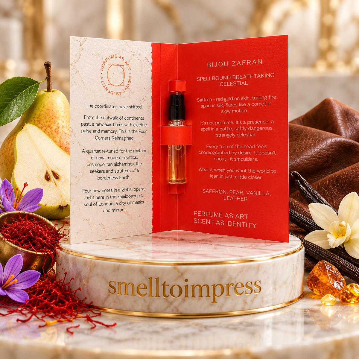 Ormonde Jayne Bijou Zafran 2.5 mL 공식 향수 샘플 Smelltoimpress 제공