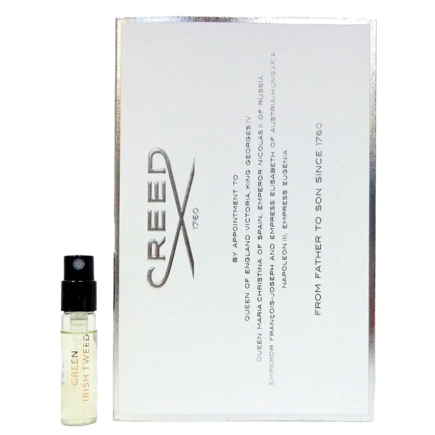 Creed Green Irish Tweed edp 2.5ml 0.08 fl. o.z. officiel parfumeprøve, Creed Green Irish Tweed edp 2.5ml 0.08 fl. o.z. officieel parfumstalen, Creed Green Irish Tweed edp 2.5ml 0.08 fl. o.z. muestra de perfume oficial, Creed Green Irish Tweed edp 2.5