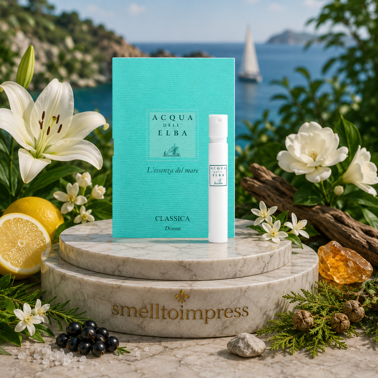 Acqua dell' Elba Classica Donna 공식 향수 샘플 1.2 mL 0.04 fl. oz 이미지