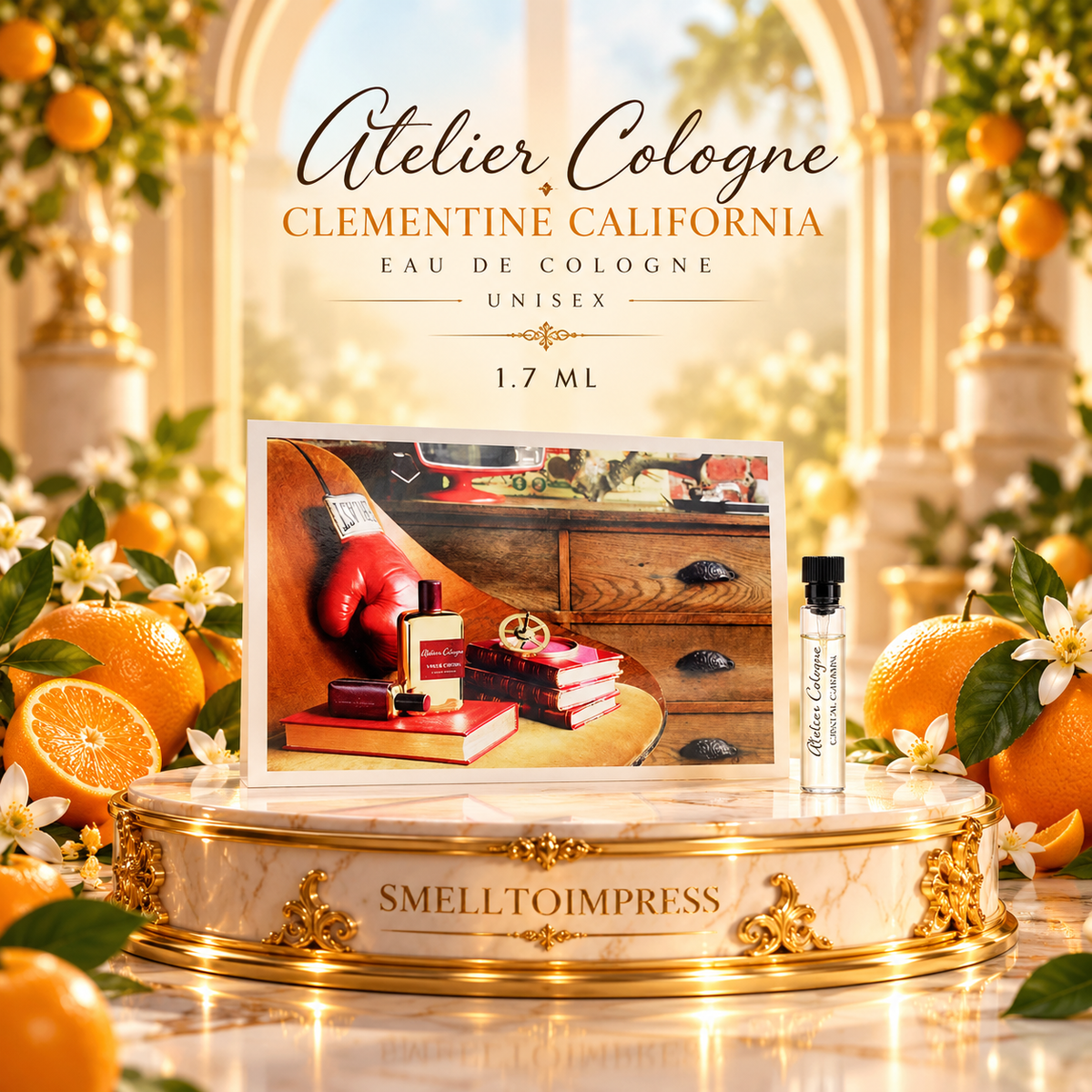 image of Atelier Cologne Clementine California Eau De Cologne 1.7 ml 0.06 fl. oz. official perfume sample