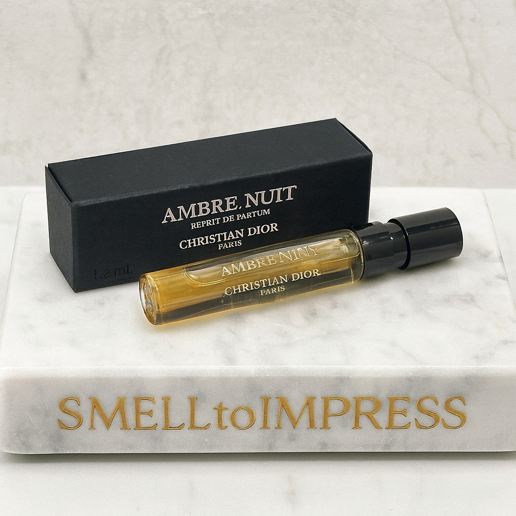 크리스챤 디올 앙브르 뉘 익스프리 드 퍼퓸 1.2ML 0.04 FL. OZ. 공식 향수 샘플 공식 향수 샘플 이미지