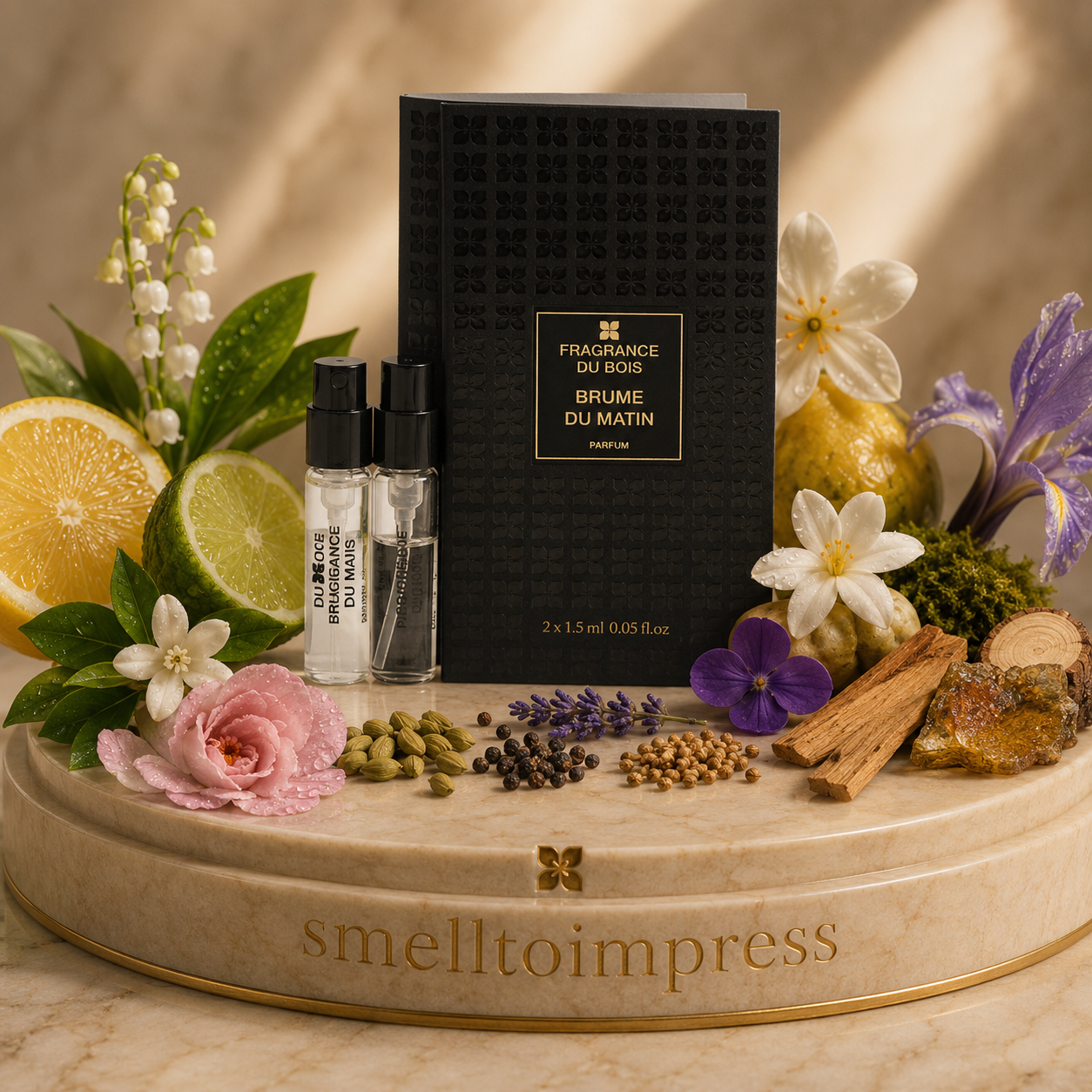 Fragrance Du Bois Brume Du Matin 1.5 mL 0.05 fl. oz. 공식 향수 샘플 이미지