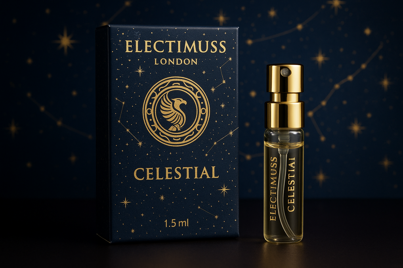 일렉티무스 런던 셀레스티얼 1.5ml 0.05 fl. oz. 공식 향수 샘플