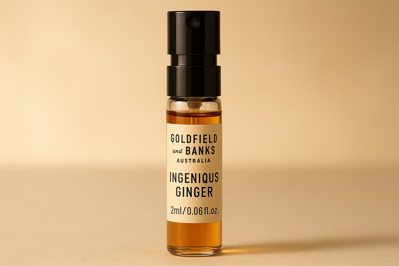 골드필드 앤 뱅크스 오스트레일리아 인지니어스 진저 2ml 0.06 fl. oz. 공식 향수 샘플
