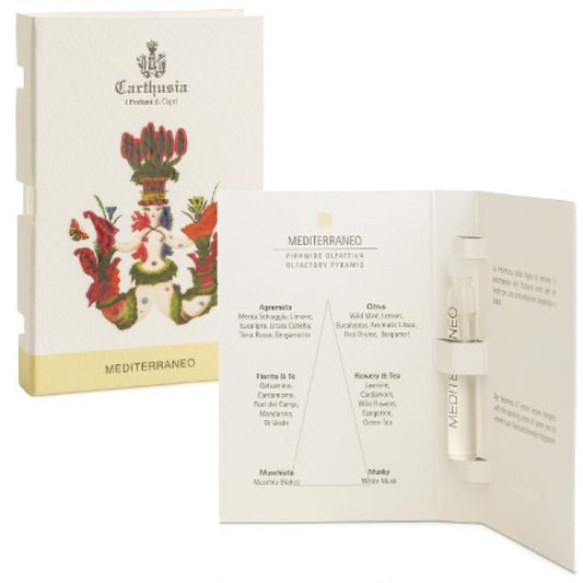 공식 Carthusia 향수 샘플 Carthusia Mediterraneo 크기 2ml 0.06oz.