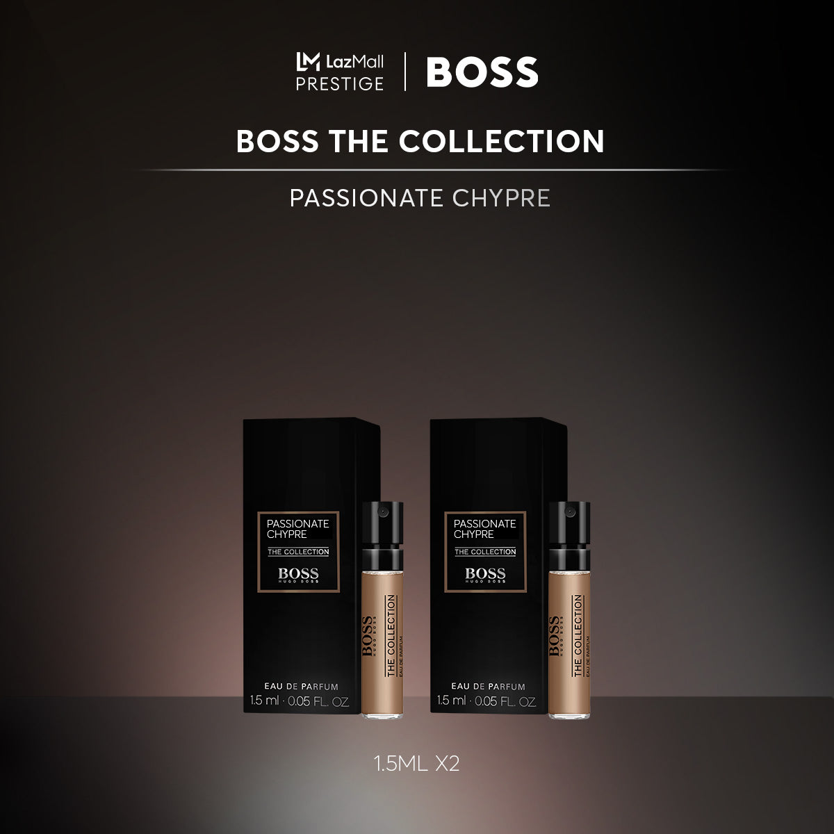 Hugo Boss The Collection Passionate Chypre 1.5ml 0.05 fl. oz의 공식 향수 샘플