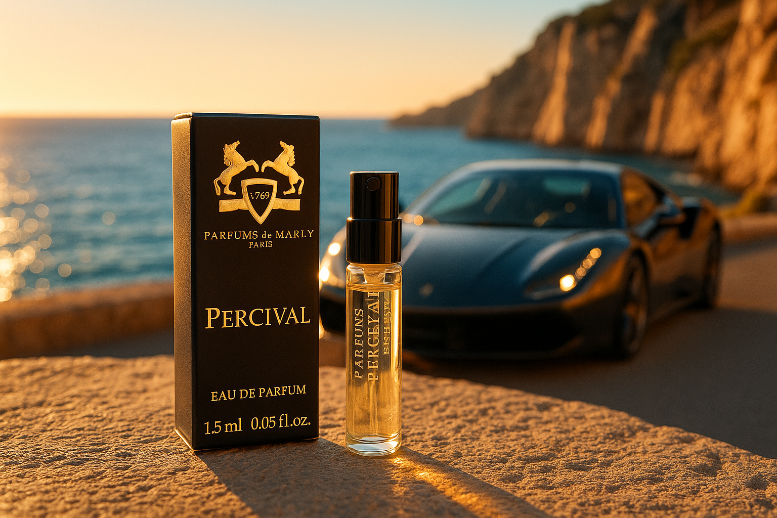 Parfums De Marly Percival 공식 향기 샘플 1.5ml 0.05 fl. 온스. 향수 테스터