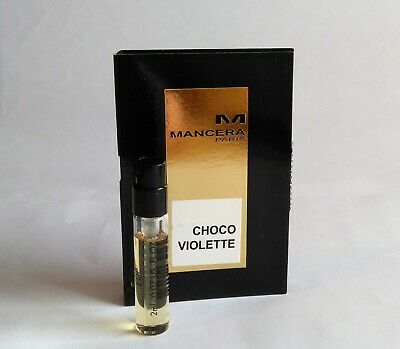 만세라 초코 바이올렛 공식 샘플 2ml 0.07 fl. oz., 만세라 초코 바이올렛 2ml 0.06 fl. 온스 공식 향수 샘플